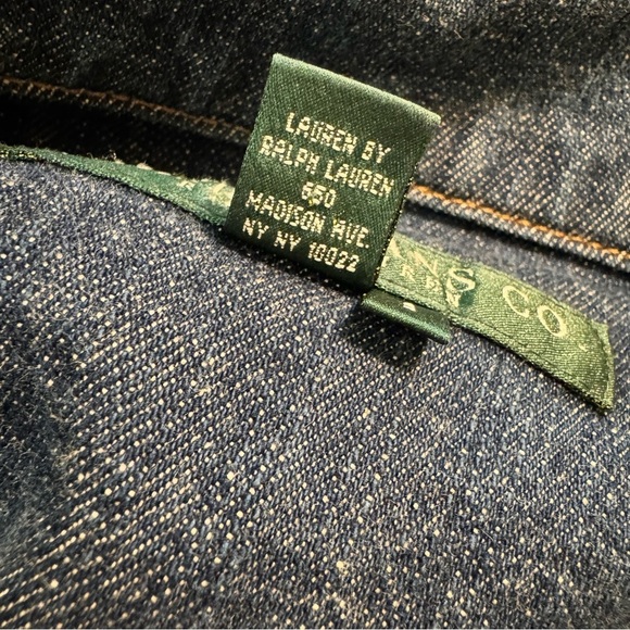 Ralph Lauren genuine VINTAGE Denim Jacket SZS
embroidered,embellished 98% Cotton - Picture 6 of 7